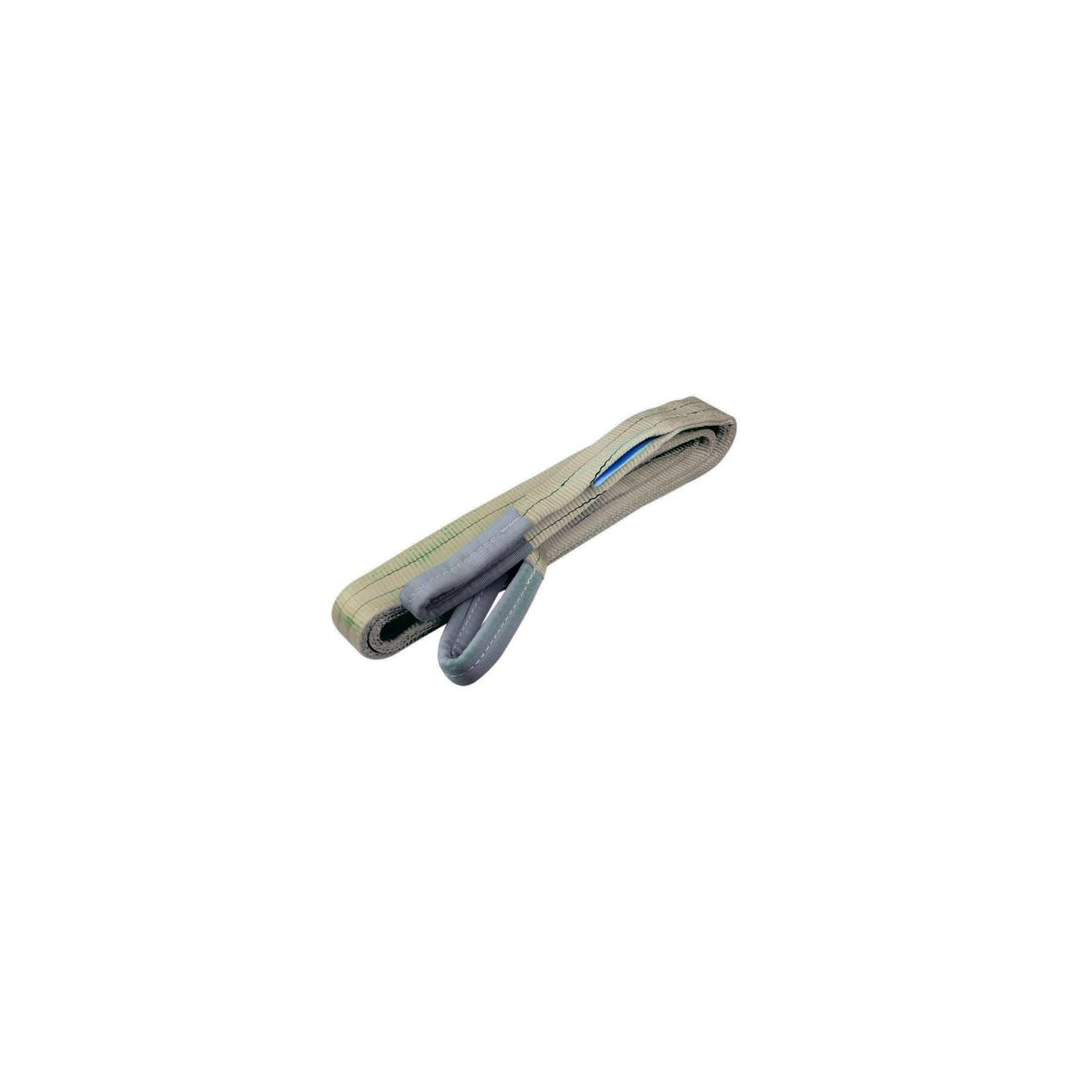 Cinta para Elevação 4 TON 3m x 120mm Olhal 1/3 pol. Sling Cinza - ROBUSTEC-RCEI-174