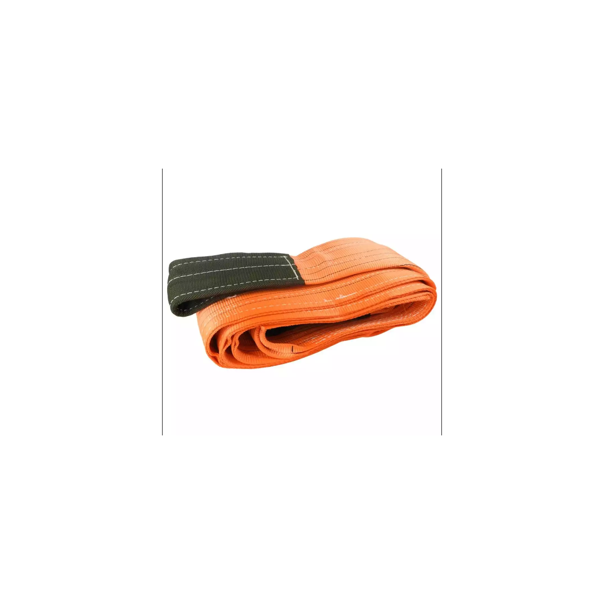 Cinta para Elevação de Carga 10 Toneladas 250 mm x 8 m com Olhal Reforçado Laranja Tipo Sling 7:1 - ROBUSTEC-RCEI309