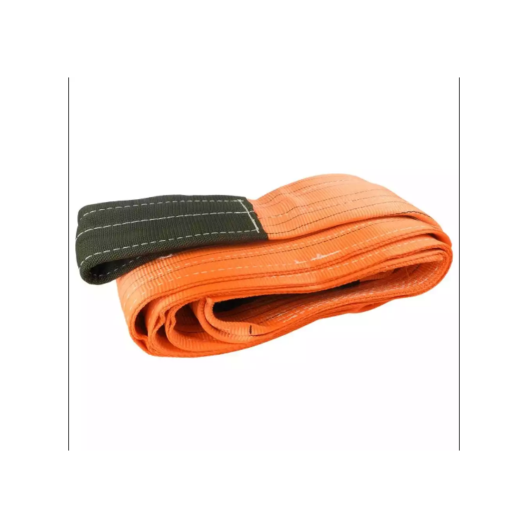 Cinta para Elevação de Carga 10 Toneladas 250 mm x 8 m com Olhal Reforçado Laranja Tipo Sling 7:1 - ROBUSTEC-RCEI309