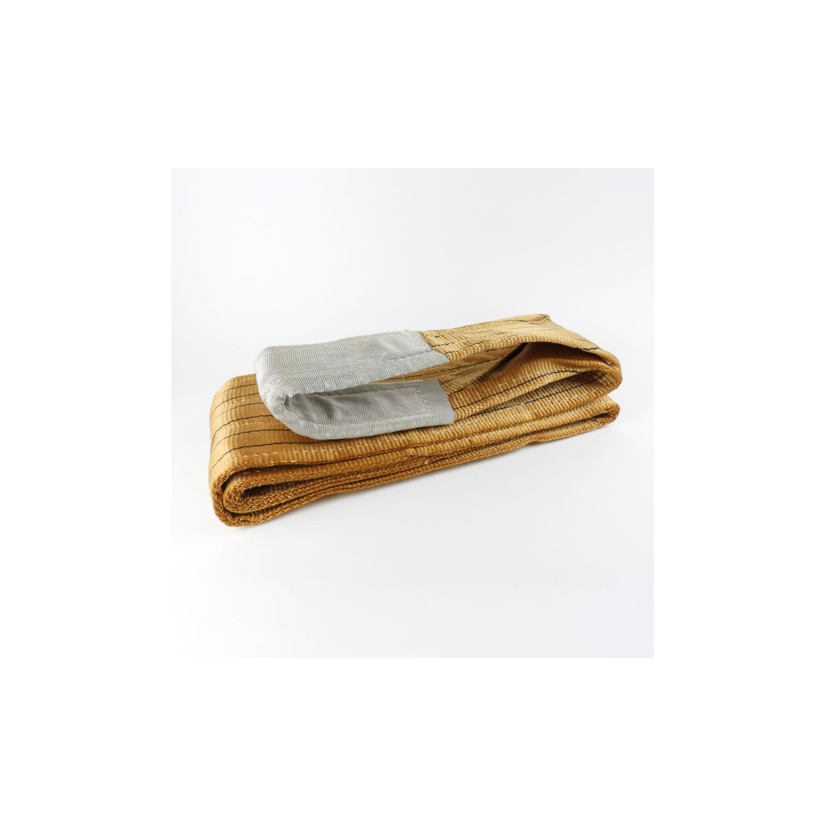 Cinta para Elevação de Carga 6 Toneladas 180 mm x 4 m com Olhal Reforçado Marrom Tipo Sling Flexível ROBUSTEC-RCEI132