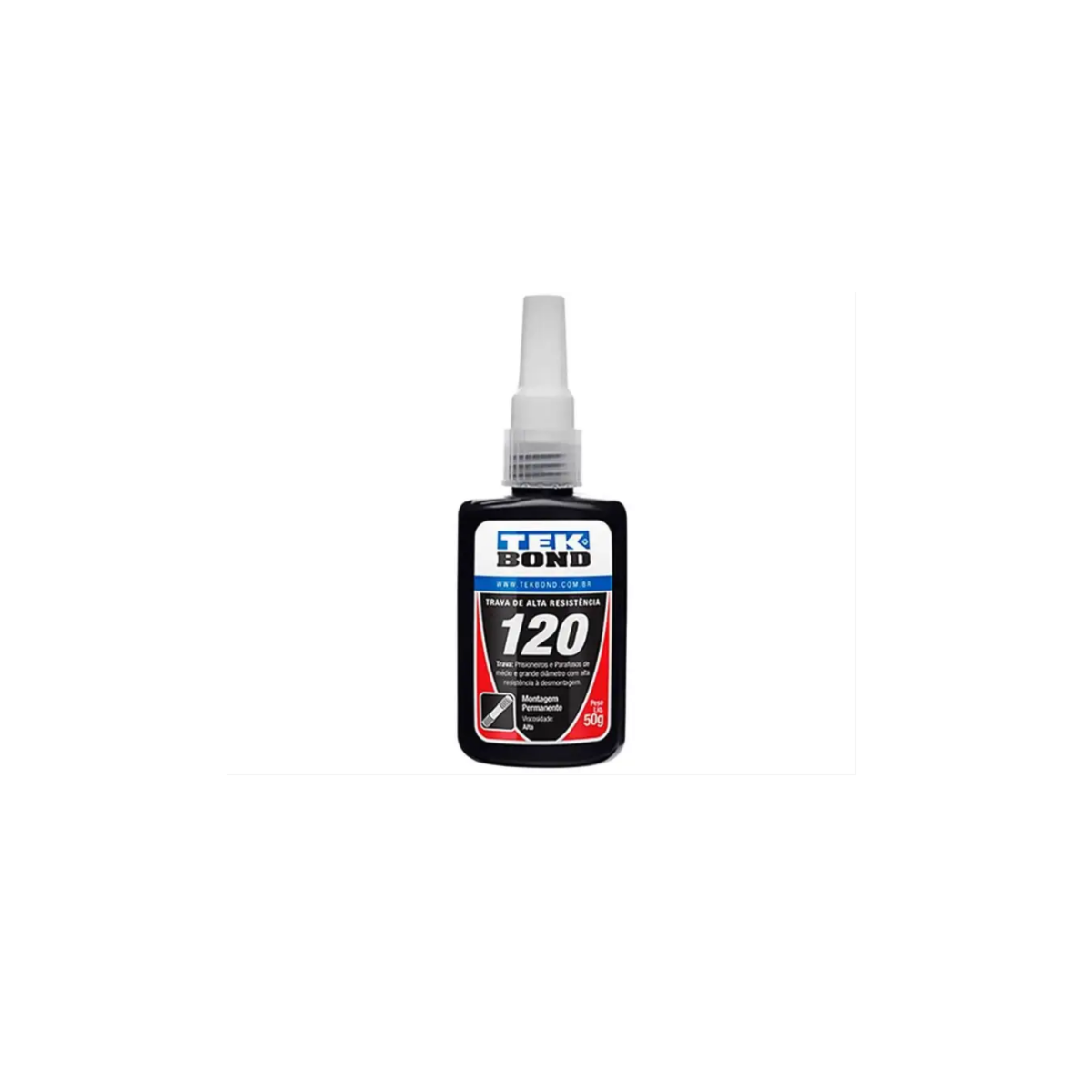 Cola Trava Parafusos 120 Vermelho 50 GR - TEKBOND-10141004300