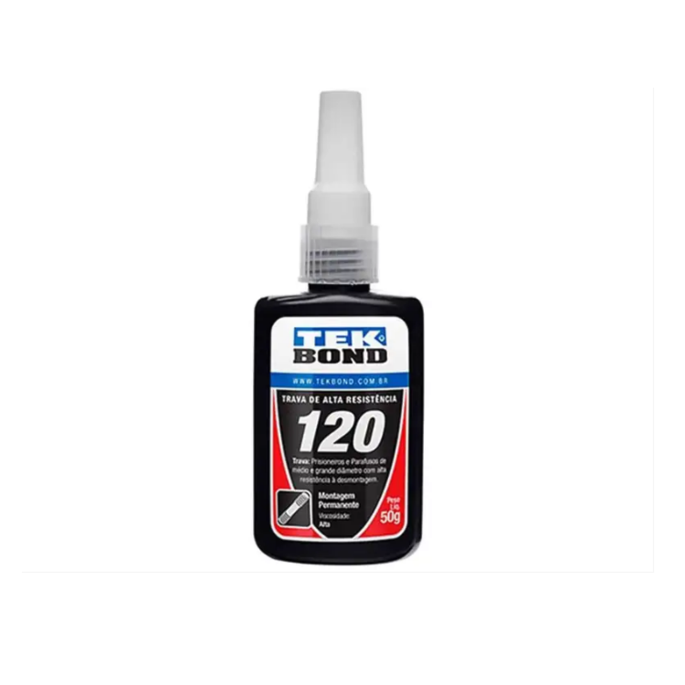Cola Trava Parafusos 120 Vermelho 50 GR - TEKBOND-10141004300