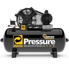 Compressor Ar Vortex 10PCM 100L 140PSI Monofásico IP21 110/220V - PRESSURE - 8975701241N