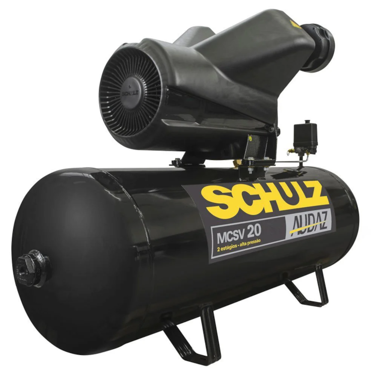 Compressor Audaz MCSV 20PCM/200L 175PSI 5HP Trifásico - SCHULZ - 92293040
