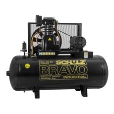Compressor Bravo CSL 20PCM/200L 175PSI 5HP Trifásico - SCHULZ - 92277590