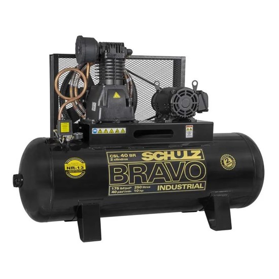 Compressor Bravo CSL 40PCM/250L 175PSI 10HP Trifásico - SCHULZ-92292780