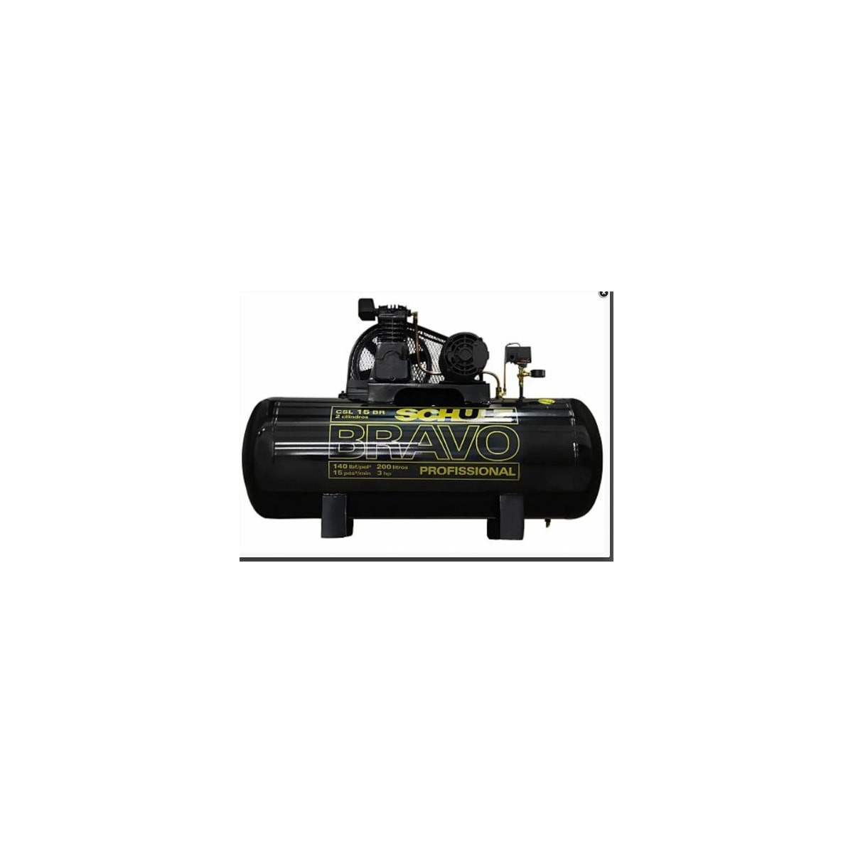 Compressor Bravo Trifásico CSL 3HP 15PCM/200L 140 PSI - SCHULZ-92179470