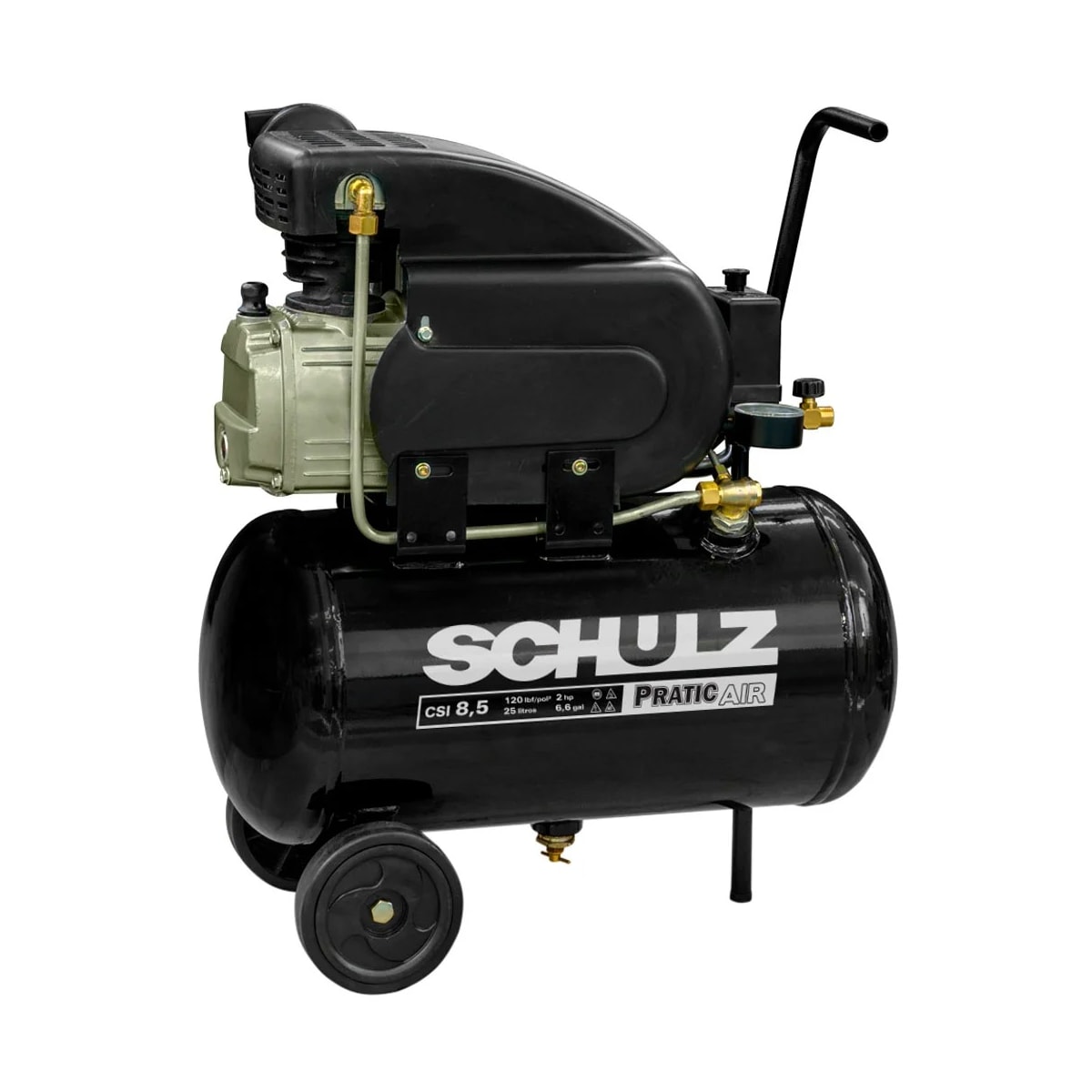 Compressor de Ar Pratic AIR 2HP 8,5PCM 25L Monofásico 220V - SCHULZ-91503940