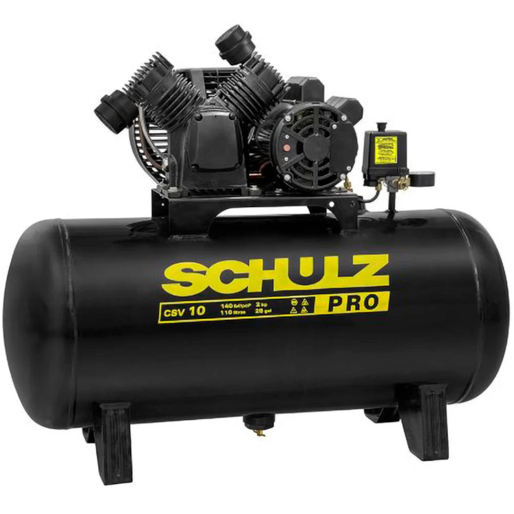 Compressor de Ar Profissional CSV 10 Pés 110L 2HP Monofásico - SCHULZ-92177530