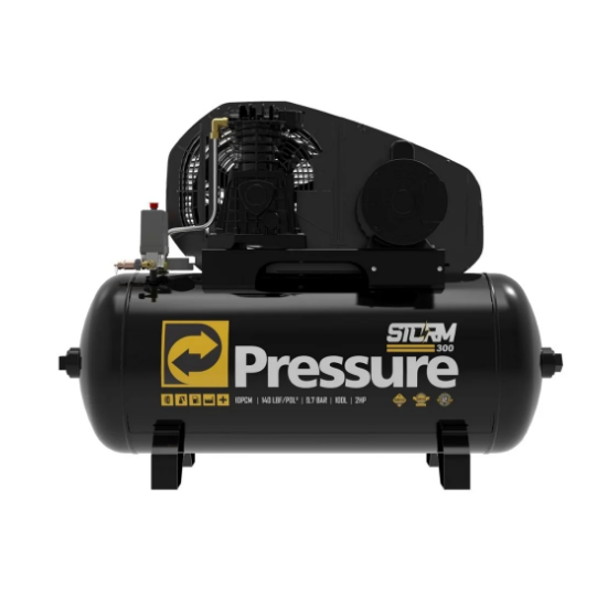 Compressor de Ar Storm 10/100 300 10 Pés 2HP 100 Litros 110/220V Monofásico - PRESSURE-8975703011