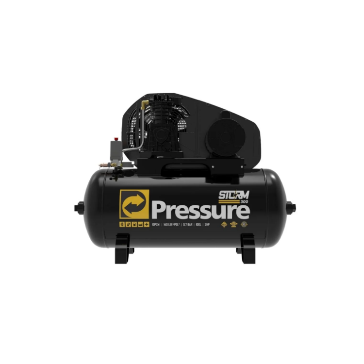 Compressor de Ar Storm 10/100 300 10 Pés 2HP 100 Litros 110/220V Monofásico - PRESSURE-8975703011