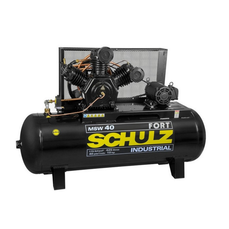 Compressor Fort MSW 40PCM/425L 175PSI 10HP Trifásico - SCHULZ - 92393470