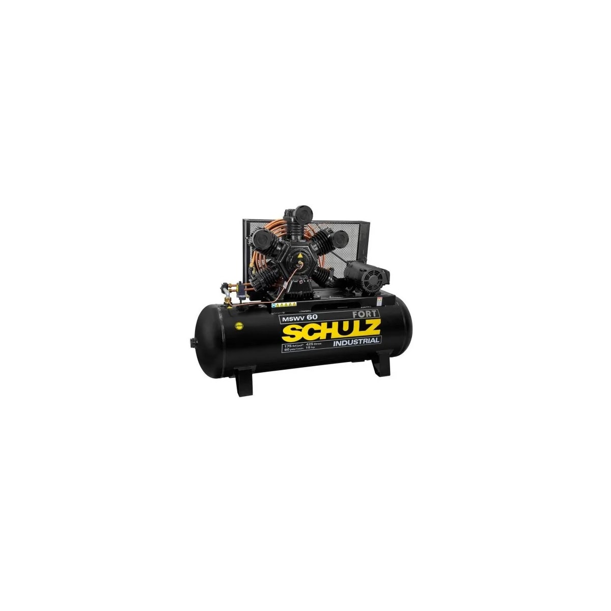 Compressor Fort MSWV 60PCM/425L 175PSI 15HP Trifásico - SCHULZ - 92434590