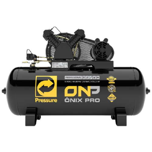 Compressor Ônix Pro/Vortex 15pcm/175L 140psi 3hp Monofásico
