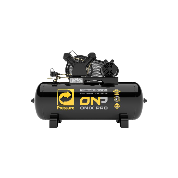 Compressor Ônix Pro/Vortex 15pcm/175L 140psi 3hp Monofásico - PRESSURE - 8975701034