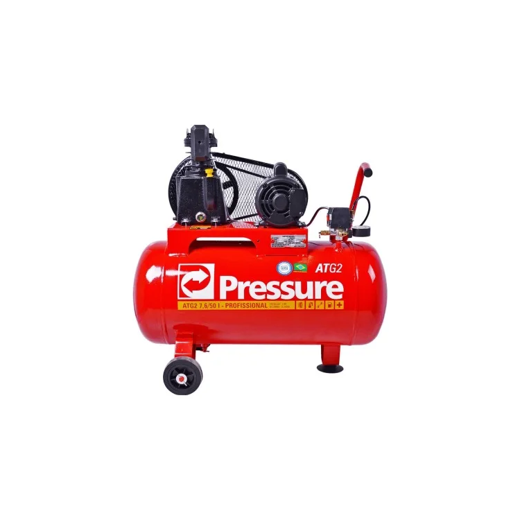 Compressor ONP Ônix Pro 7,6pcm 50l 120psi 2hp Monofásico - PRESSURE - ONP7650IM