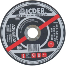 Disco De Corte 10 X 1/8 X 3/4" A36QB32 - ICDER-2370590