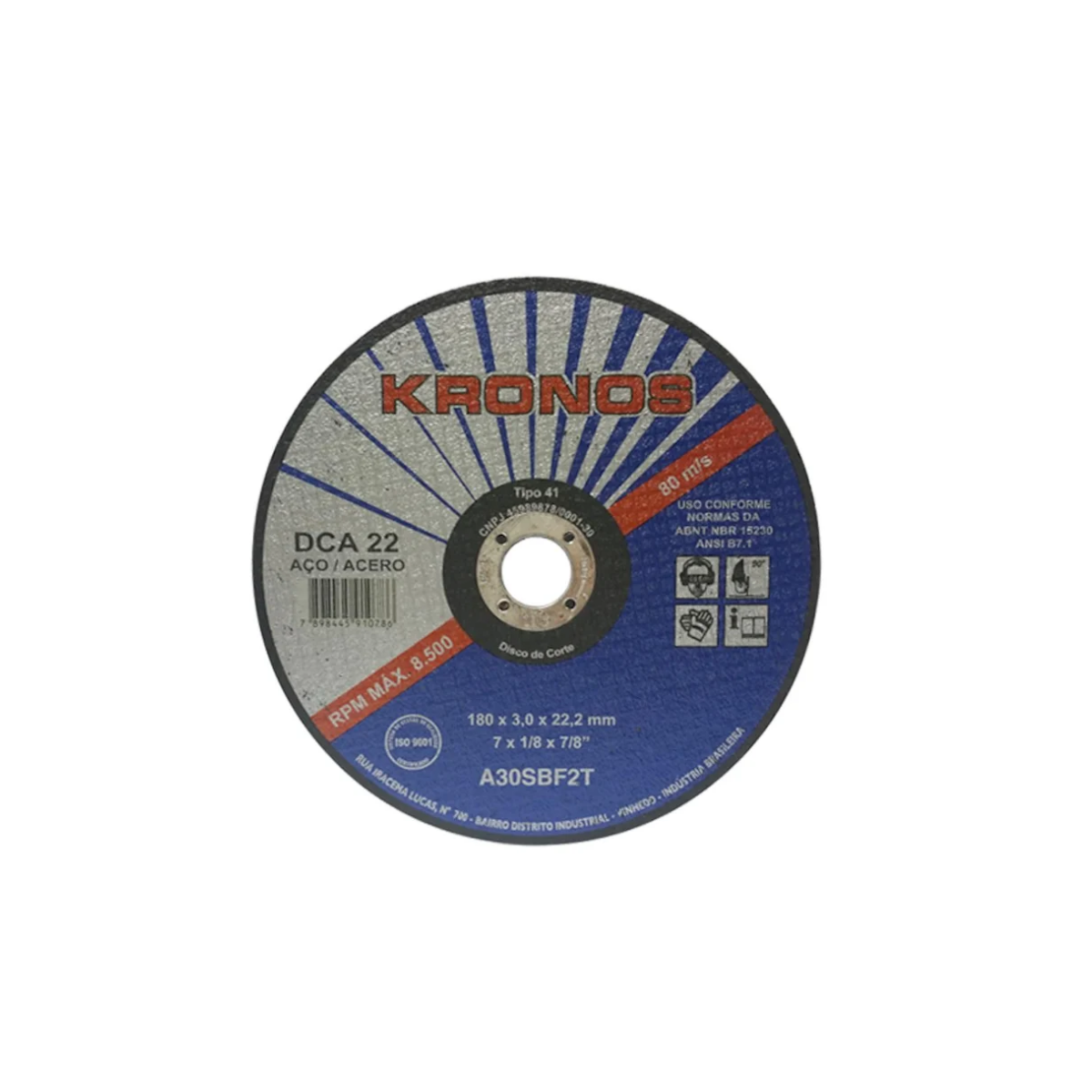 Disco De Corte 12 X 1/8 X 3/4 Dca 22-KRONOS-3008