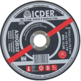 Disco De Corte 12 X 1/8 X 5/8" A36QB32 - ICDER-2370613