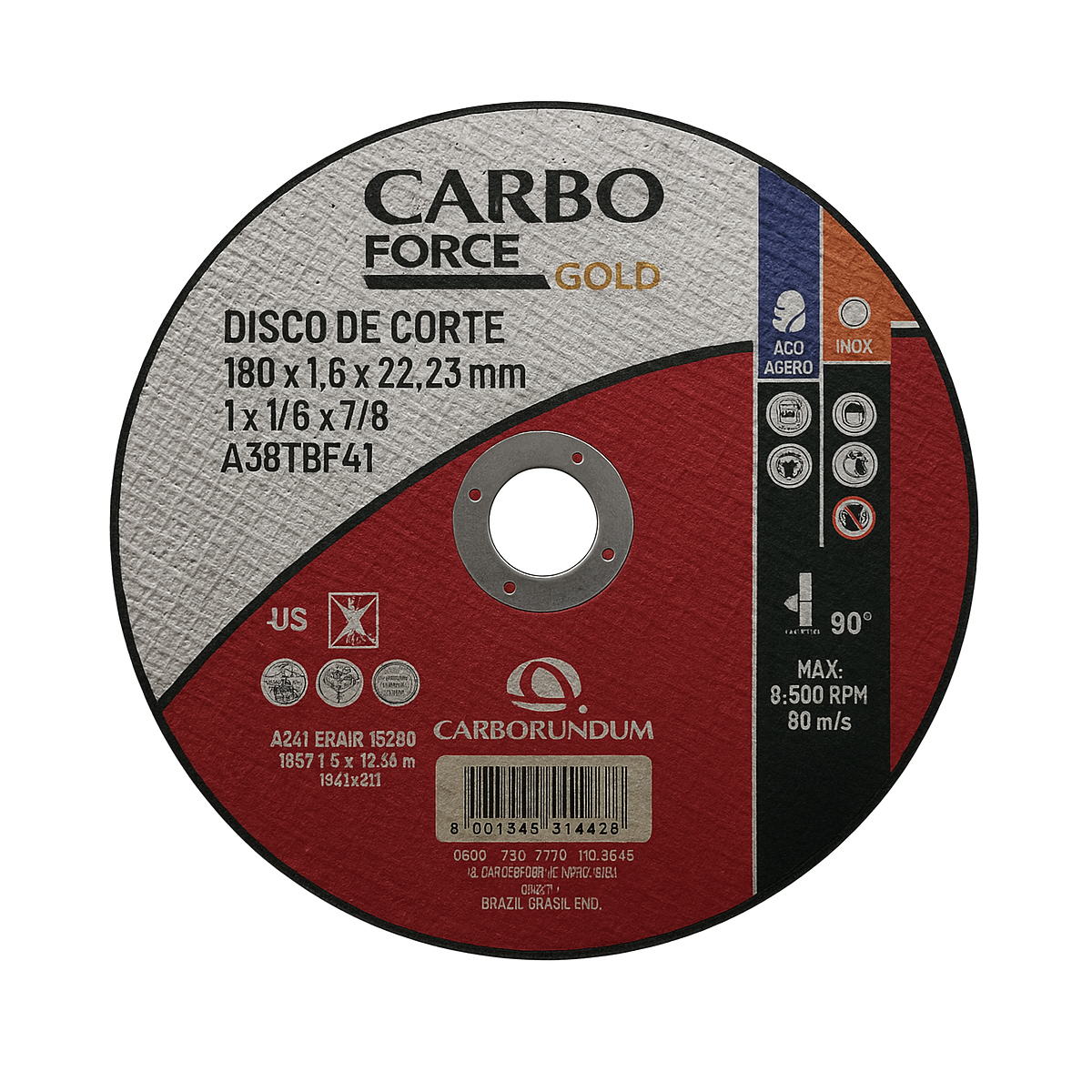 Disco de Corte 7" 1/16" 7/8" -SAINTGOBAIN-66252846814