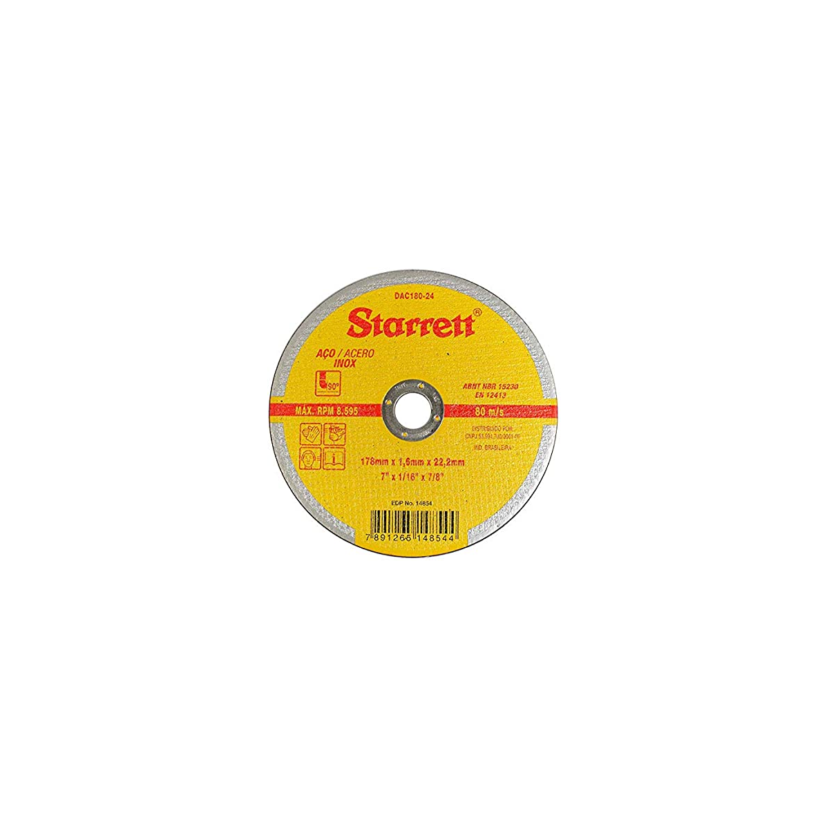 Disco De Corte 7 X 1/16 X 7/8 - STARRETT-DAC18024
