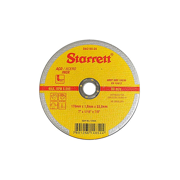 Disco De Corte 7 X 1/16 X 7/8 - STARRETT-DAC18024