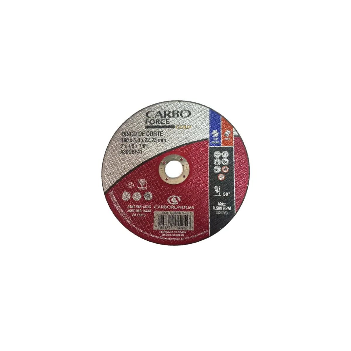 Disco de Corte 7"1/8"7/8" -CARBOFORCE -66252834627