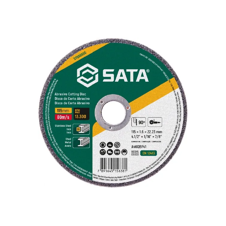 Disco De Corte Abrasivo Inox 4.1/2'' X 1,6MM - SATA-ST55053G