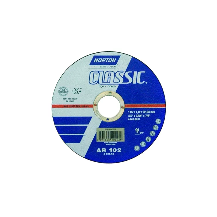 Disco De Corte AR102 4.1/2 X 3/64 X 7/8 - NORTON-66253371670