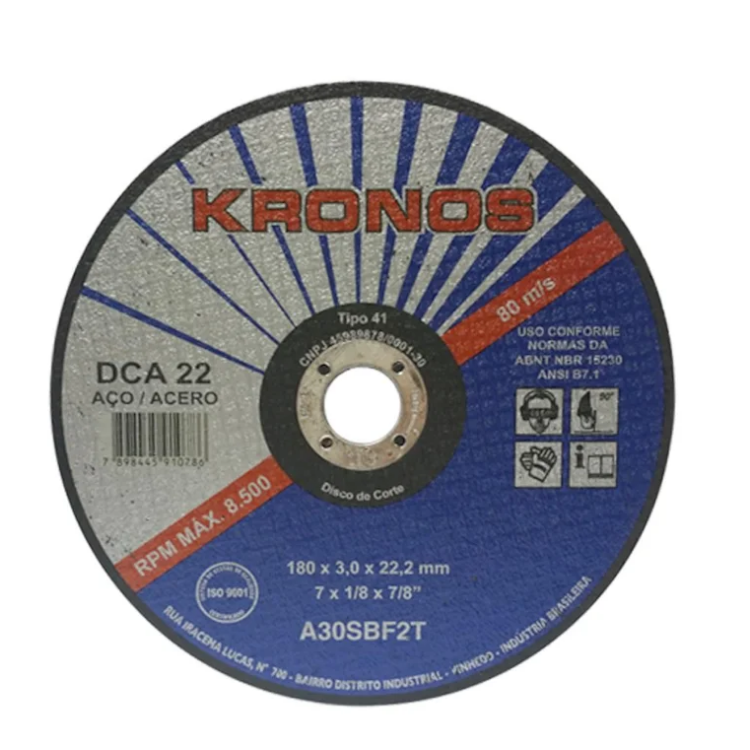 Disco de Corte DCA 32 10 X 1/8 X 5/8-KRONOS-1004