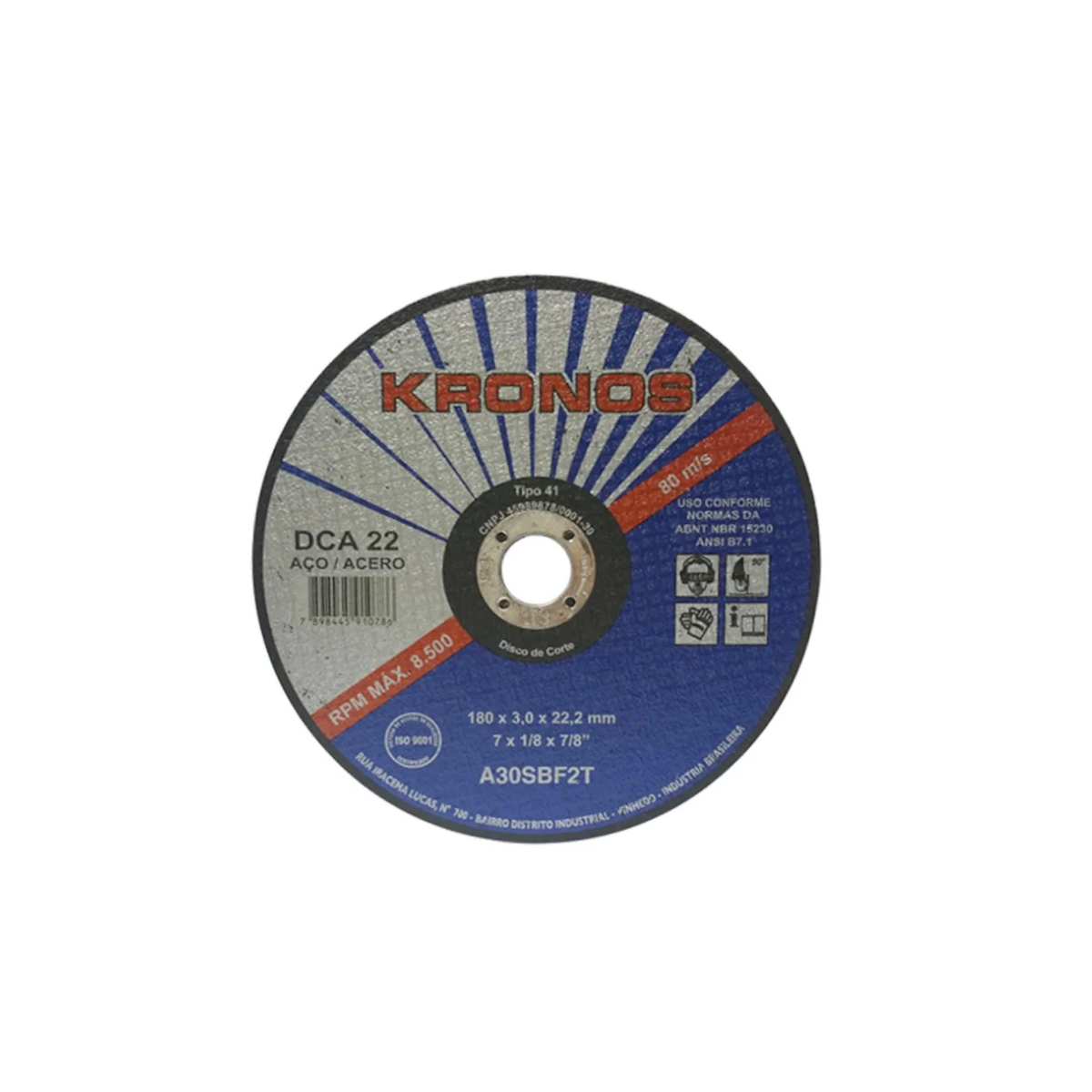 Disco de Corte DCA 32 12 X 1/8 X 3/4-KRONOS-1008