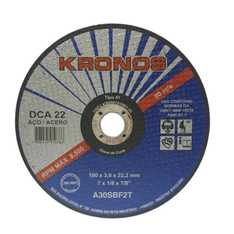 Disco de Corte DCA 32 14 X 1/8 X 1-KRONOS-1010