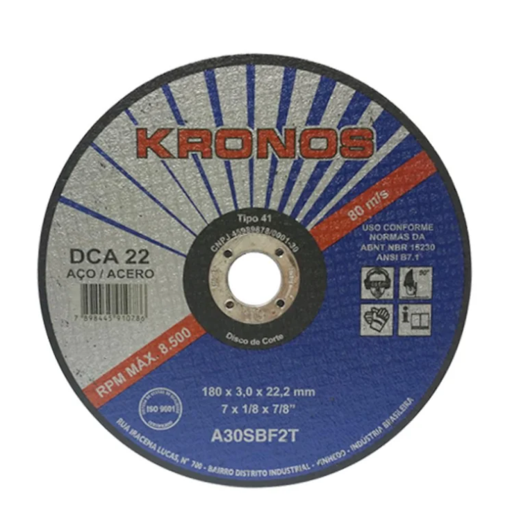Disco de Corte DCA 32 7 X 1/8 X 7/8-KRONOS-1002