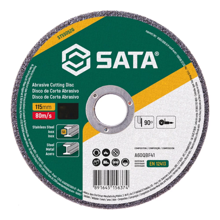 Disco De Corte Inox 4.1/2'' X 1MM - SATA-ST55052G