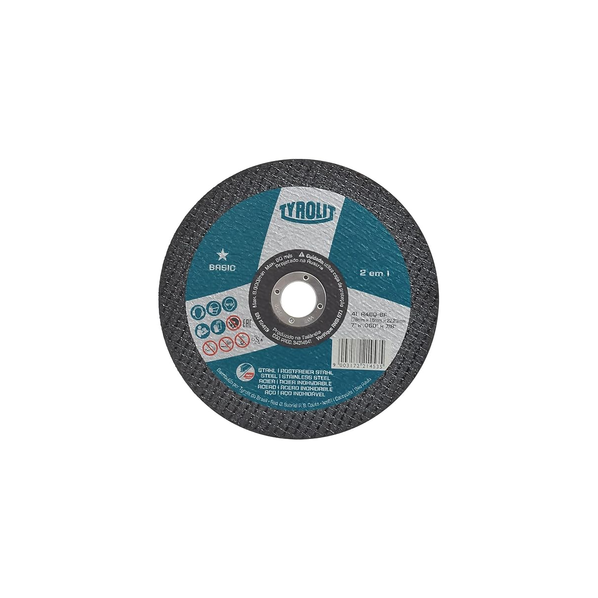 Disco De Corte TLT BASIC 7 X 1/16 X 7/8 - TYROLIT-34314641