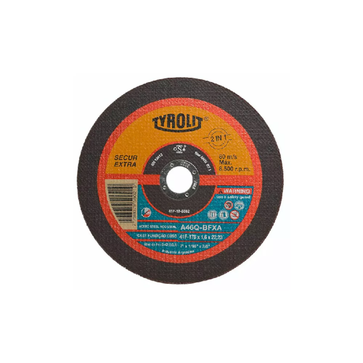 Disco De Corte TLT Secur Extra 7 X 1/16 X 7/8 - TYROLIT-557559