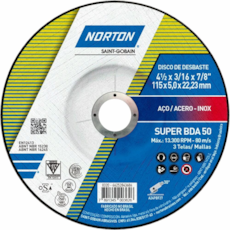 Disco De Desbaste BDA 50 SUPER 115X5,0X22,23MM - NORTON-66252843686