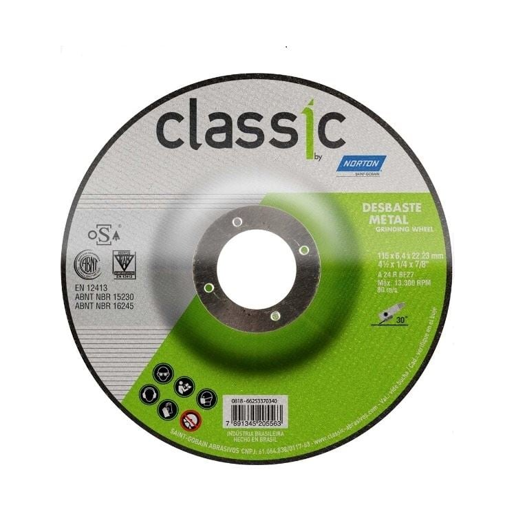 Disco De Desbaste BDA 600 9 X 1/4 X 7/8 - NORTON-66252842721