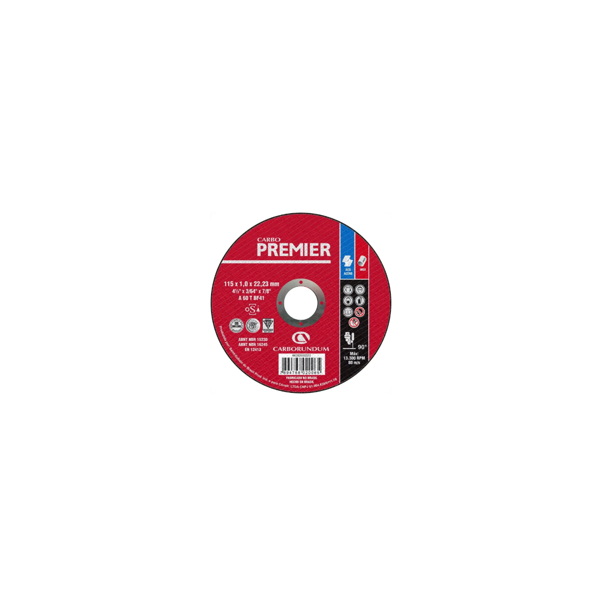 DISCO DE DESBASTE PREMIER 4.1/2 X 1/4 X 7/8