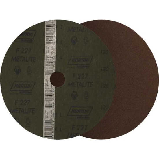 Disco De Fibra Metalite F247 180 X 22MM Grão 120 - NORTON-66261199718