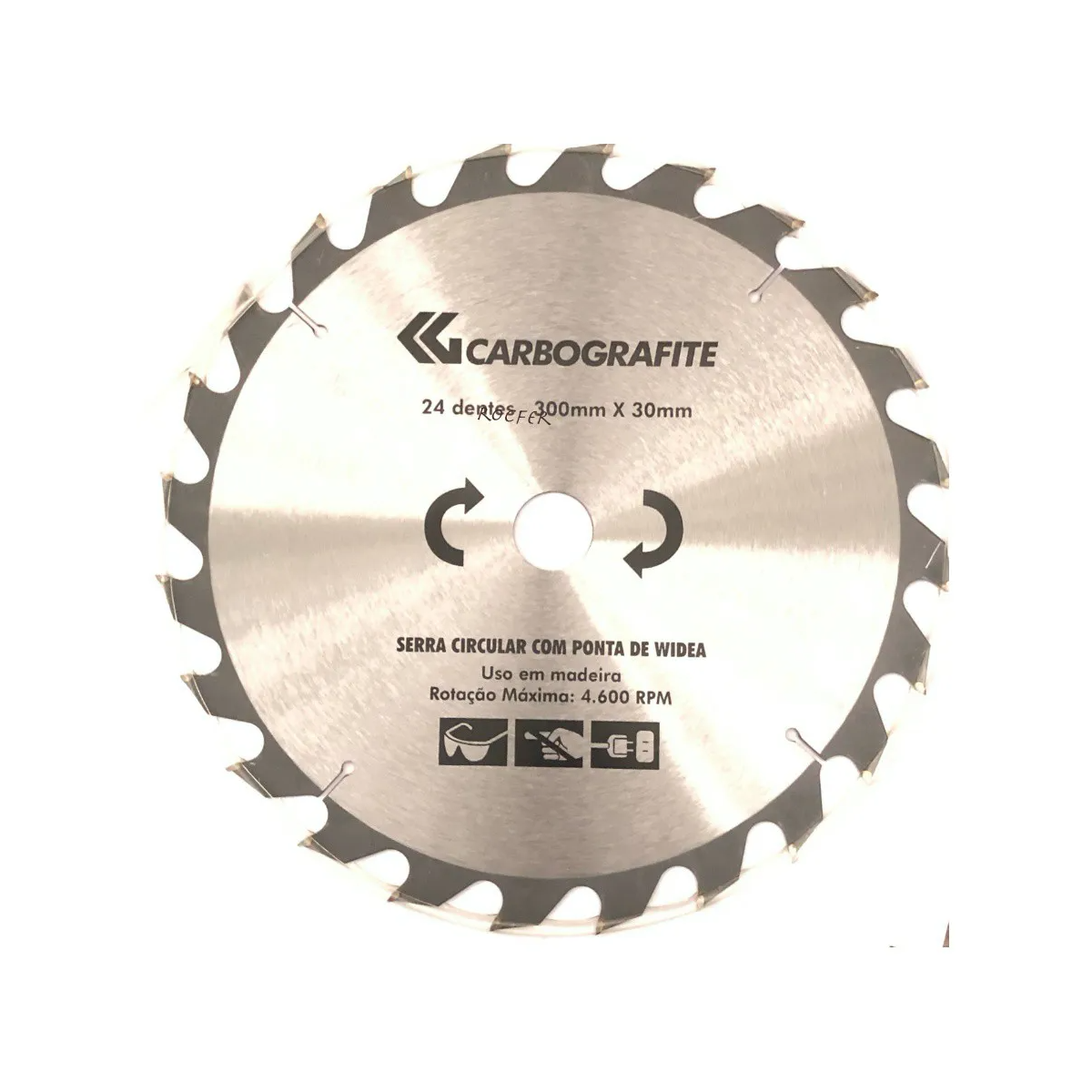Disco De Serra Circular Com Ponta De WIDEA 300MM X 24 Dentes - CARBOGRAFITE-12478512