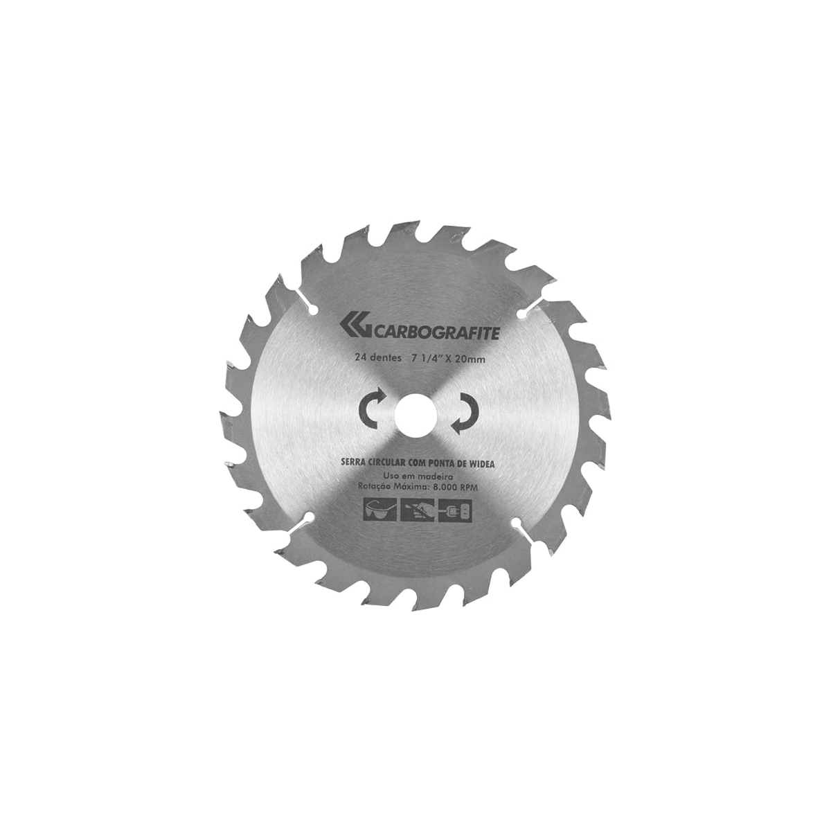 Disco De Serra Circular Com Ponta De WIDEA 7.1/4 X 24 DENTES - CARBOGRAFITE-12477312