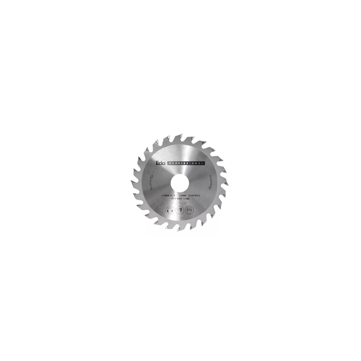 Disco de Serra Circular com Vidia 110mm 24 dentes - EDA-6PG