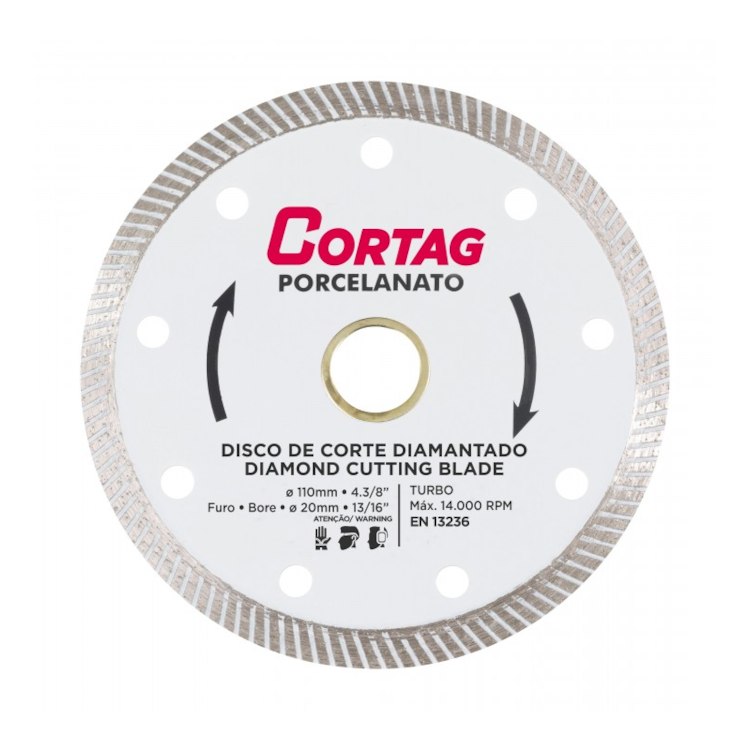 Disco Diamantado Porcelanato 110MM - CORTAG-60863