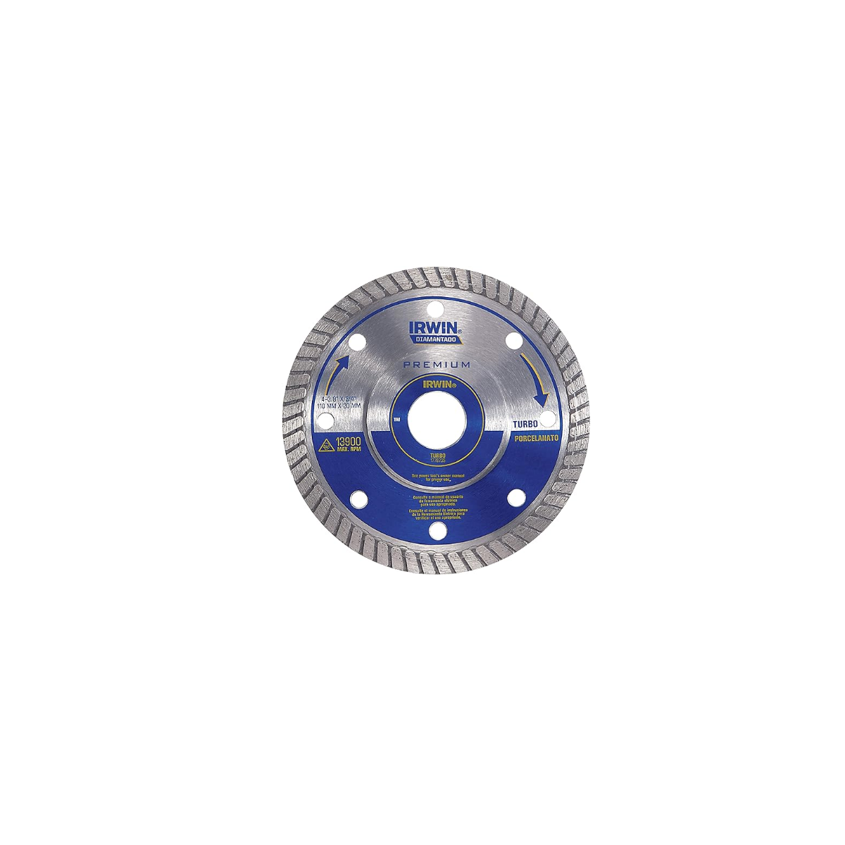 Disco Diamantado Turbo Premium para Porcelanato 110 mmx20 mm - IRWIN-1778735