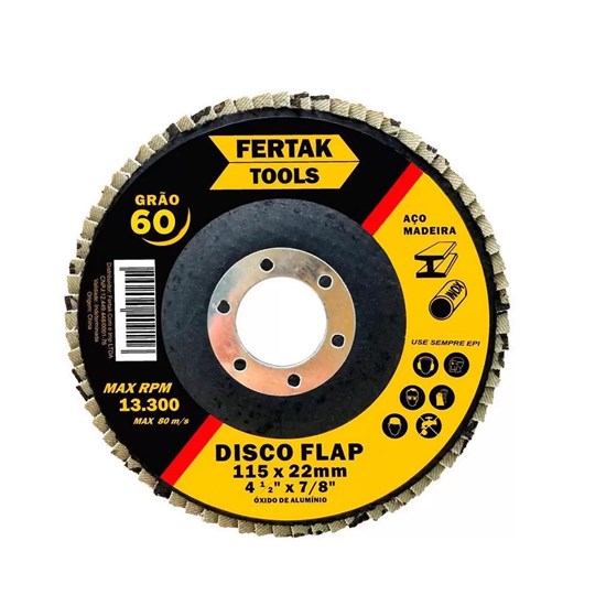 Disco FLAP 115MM 4.1/2 Grãp 60 - FERTAK-2818