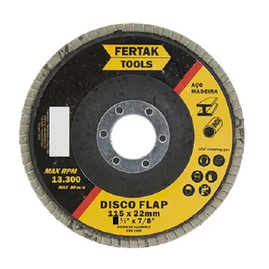 Disco FLAP 7" 180,00MM Grão 120 - NORTON-2825