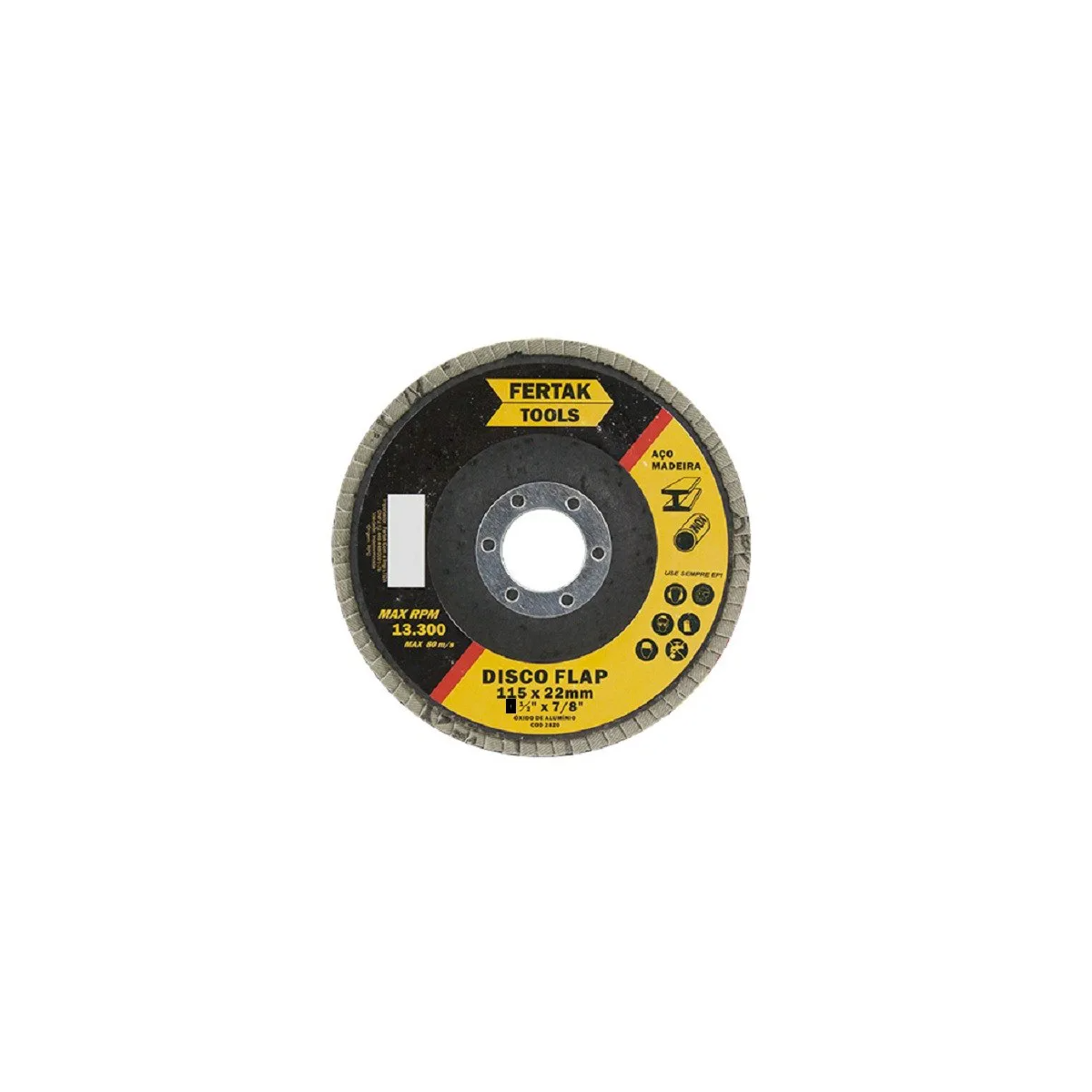 Disco FLAP 7" 180,00MM Grão 120 - NORTON-2825