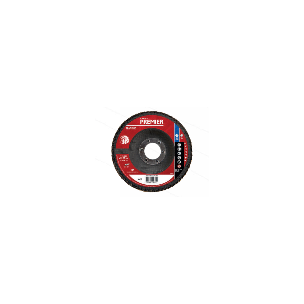 Disco Flap Premiere Base De Fibra Gr40 - CARBORUNDUM-69957351069