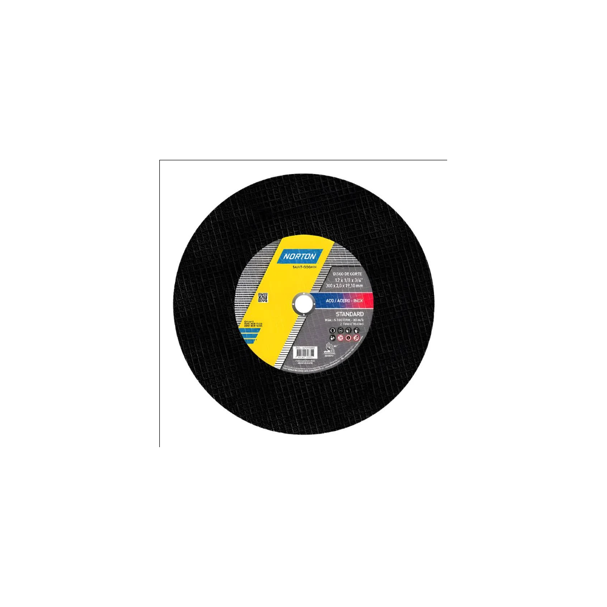 Disco para Corte de Ferro 12" x 1/8" x 3/4" -NORTON-66253370714